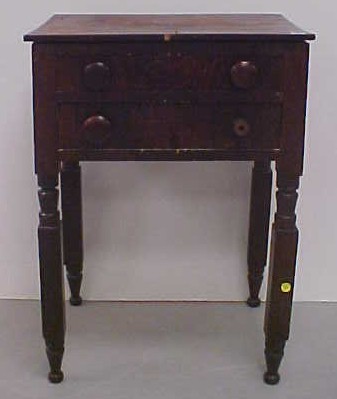 Appraisal: Two drawer stand first quarter of the th C oblong