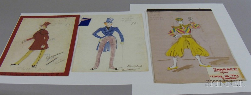 Appraisal: Over a Hundred Mostly Unframed Costume Designs by Irene Sharaff