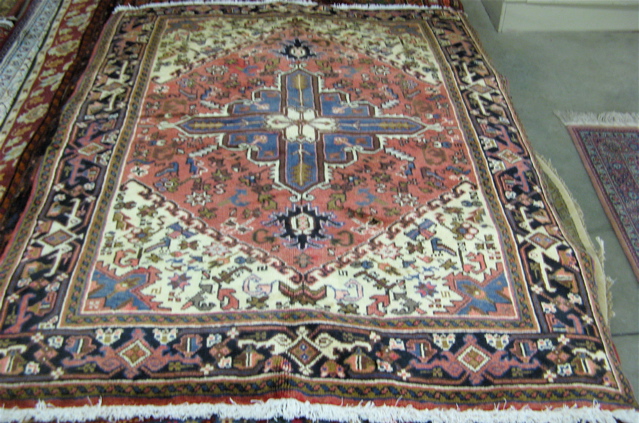 Appraisal: PERSIAN HERIZ AREA RUG ' x '