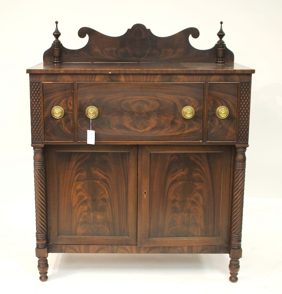 Appraisal: Late Federal Style Mahogany Sideboard H x W x D