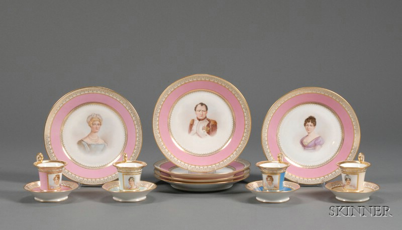 Appraisal: Fourteen-Piece Sevres Porcelain Partial Luncheon Service France th century each