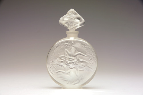 Appraisal: R LALIQUE Rosace Figurines perfume bottle in frosted glass c