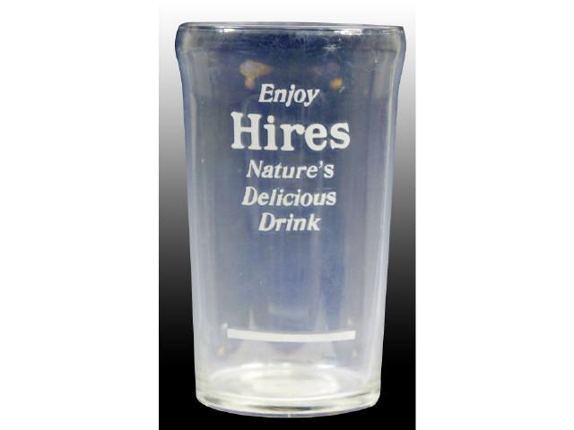 Appraisal: Hires Root Beer Acid Etched Modified Flare Glass Description Circa