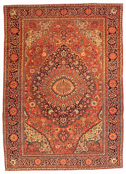 Appraisal: A Fereghan Sarouk carpet Central Persia late th Century size