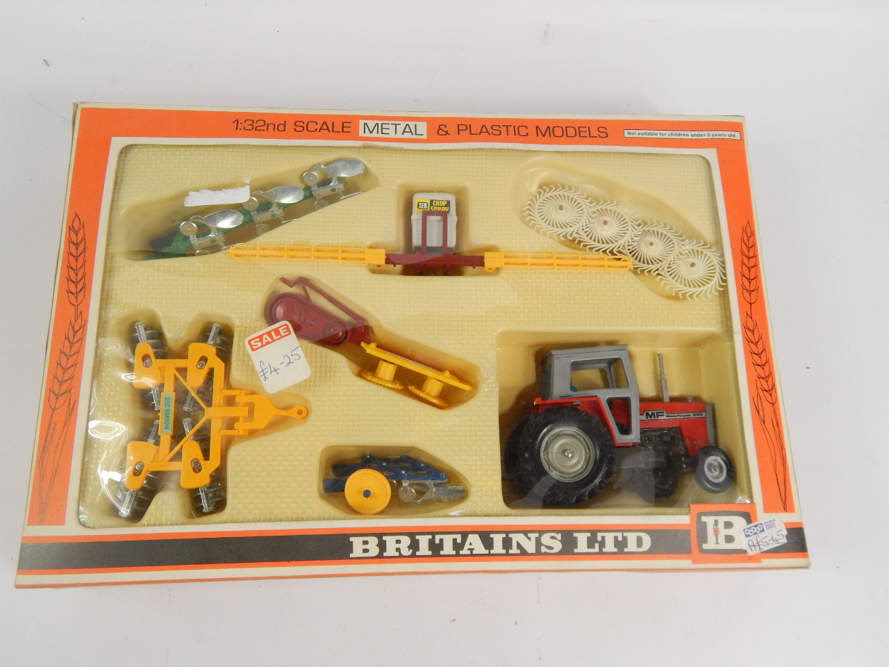 Appraisal: A Britains Limited boxed farm tractor and implements set to