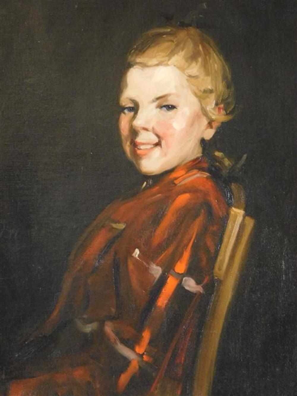 Appraisal: Cornelia Cowles Vetter Connecticut - Paper Girl oil on relined