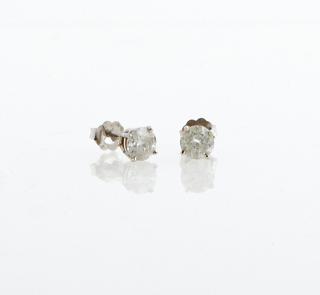 Appraisal: Pair of K White Gold Diamond Stud Earrings clar Pair