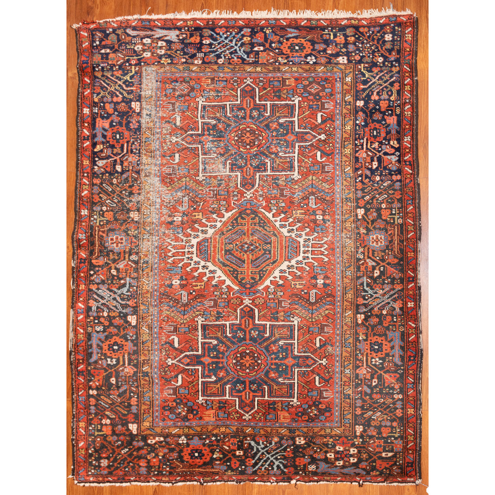 Appraisal: ANTIQUE KARAJA RUG PERSIA X First quarter- th century hand-knotted