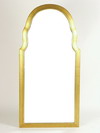 Appraisal: MIRROR - Contemporary Queen Anne style wall mirror arched top