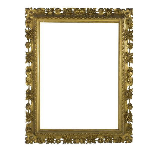 Appraisal: ENGLISH GILDED WALL MIRROR th C x