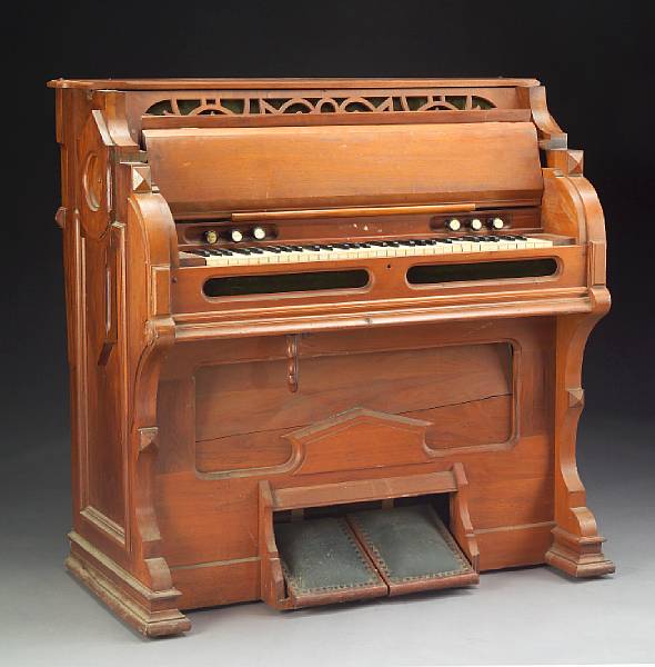 Appraisal: A Ram Rod Shurtliff antique pump organ A turn-of-the-century old-fashioned