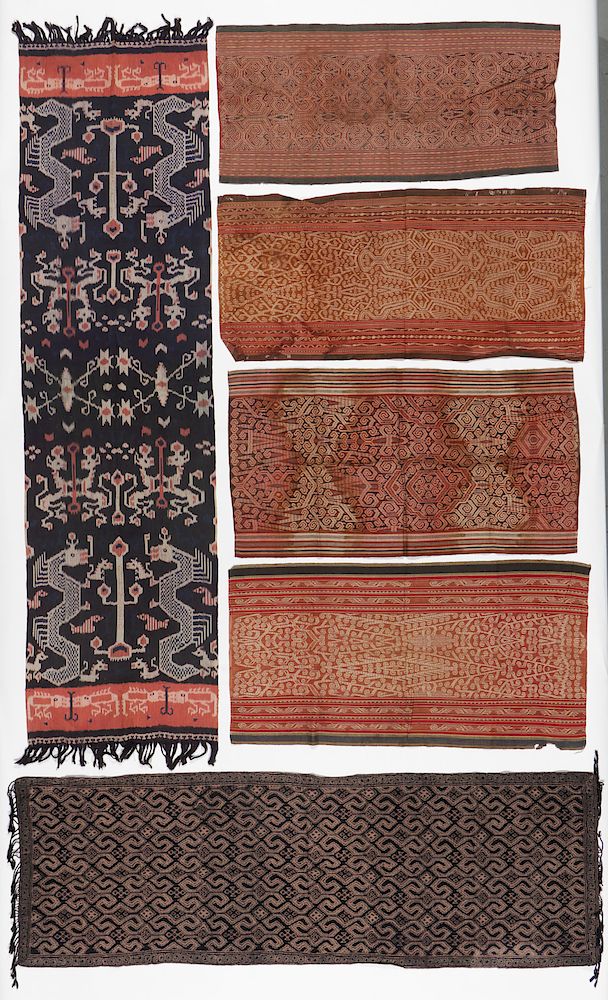 Appraisal: Collector's Lot of Indonesian Ikat Textiles Collector's Lot of Indonesian