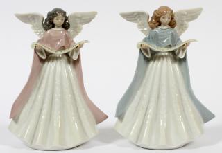 Appraisal: LLADRO PORCELAIN FIGURINES TWO LLADRO PORCELAIN FIGURINES TWO ANGEL NAVIDAD