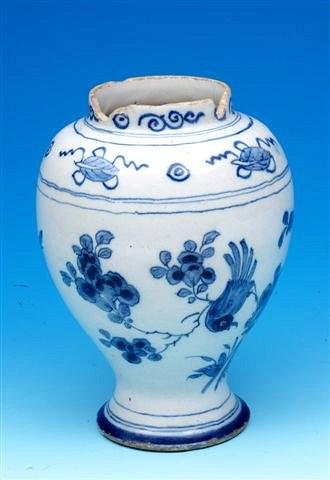 Appraisal: An th Century English Delft vase high