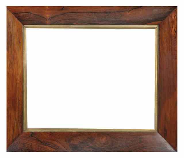 Appraisal: A pair of th Century rosewood frames each with wide