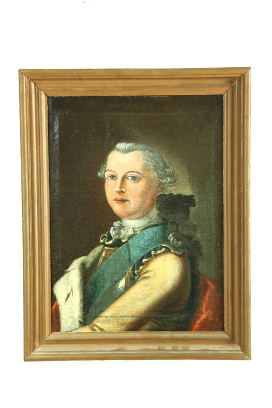 Appraisal: PORTRAIT OF A NOBLEMAN EUROPEAN LATE TH CENTURY Oil on