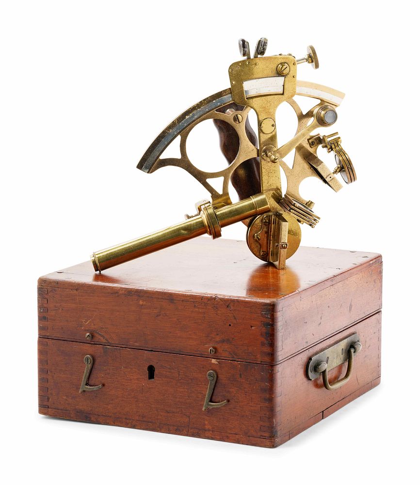 Appraisal: An English Brass Cased Sextant by T L Ainsley Ltd