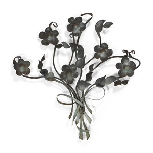 Appraisal: A Wrought Iron Wall Decoration by Ira Sherman American b