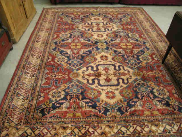 Appraisal: Fine Persian Handmade Room Size Rug elaborate stylized floral tans