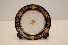 Appraisal: THC HAND GILDED PIRKENHAMMER CABINET PLATE