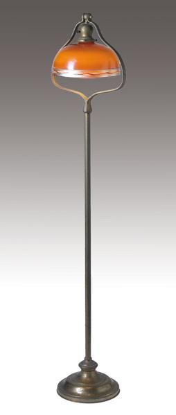 Appraisal: HANDEL STEUBEN Floor lamp with adjustable harp matched with a