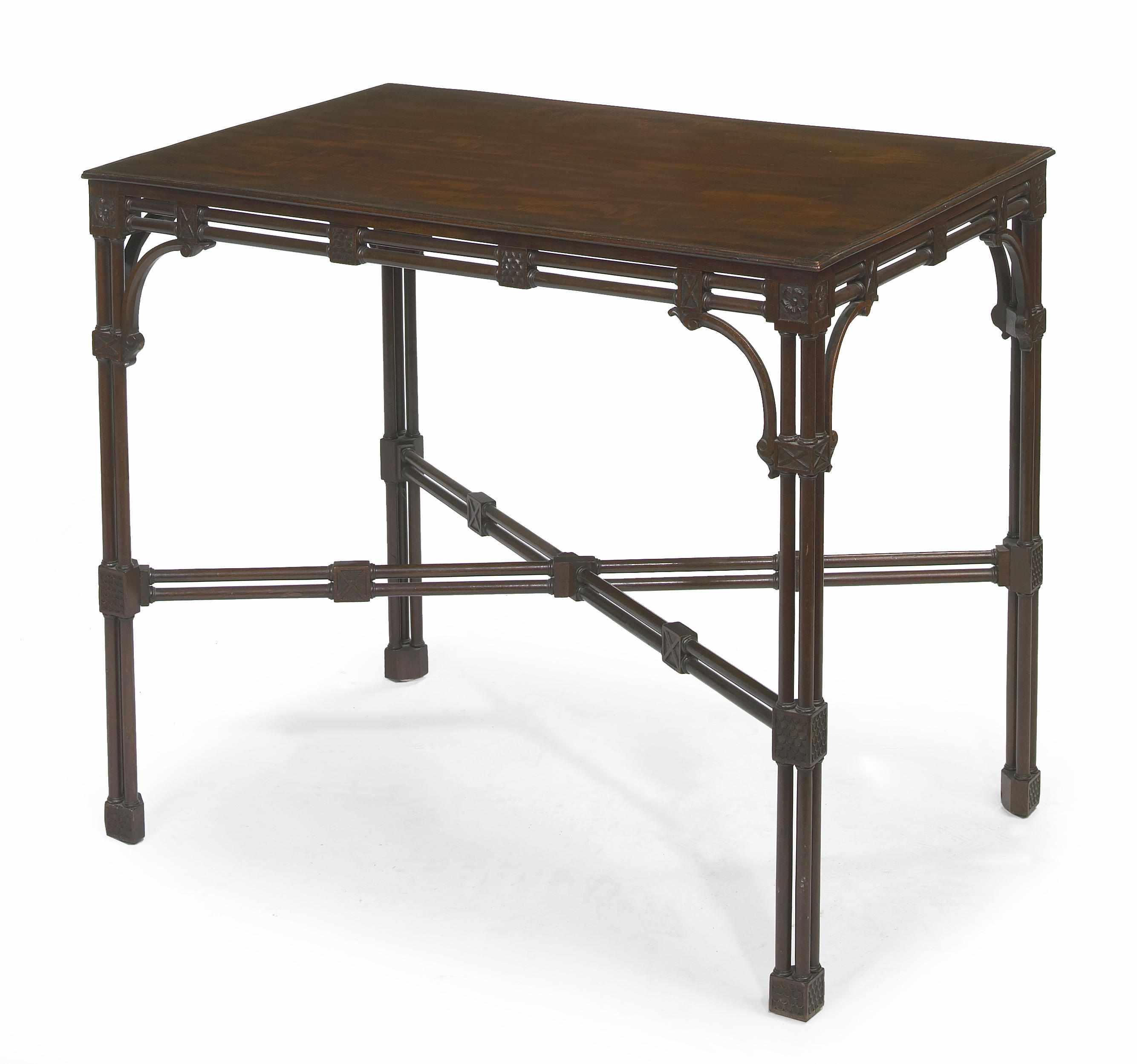 Appraisal: A George III style mahogany occasional table th century The