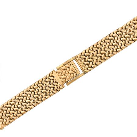 Appraisal: Braided Gold Watch Strap Estimate -