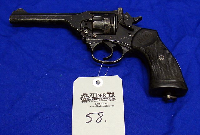 Appraisal: Webley MKIV double action revolver Cal bbl SN War finish