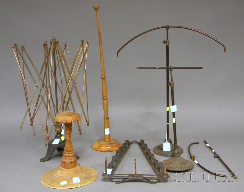 Appraisal: Group of Assorted Metal and Wood Retail Display and Work