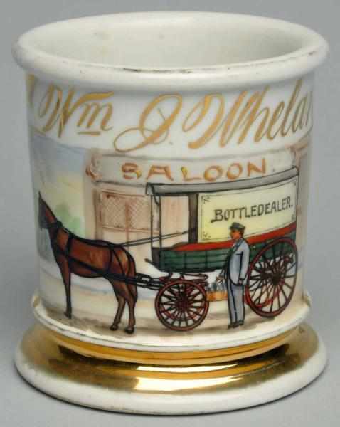 Appraisal: Bottle Dealer Shaving Mug Gilt name WM J Whelan Nice