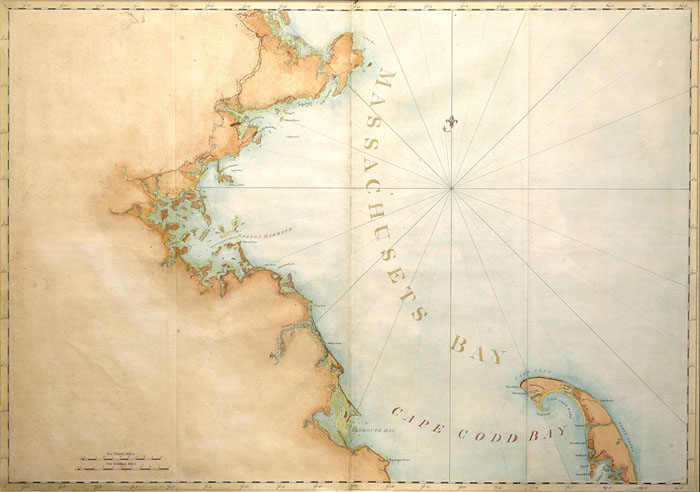 Appraisal: MASSACHUSETTS BAY FROM quot THE ATLANTIC NEPTUNE quot J F