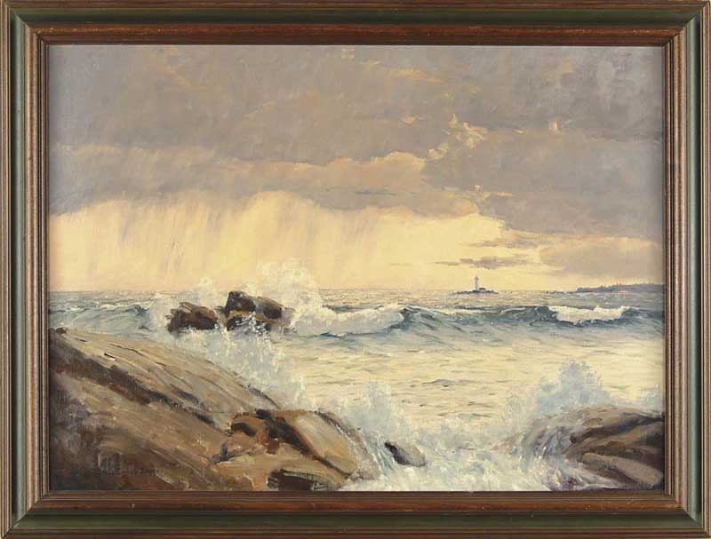 Appraisal: JAMES EMERY GREER American - RAIN SQUALL OFF RAM ISLAND