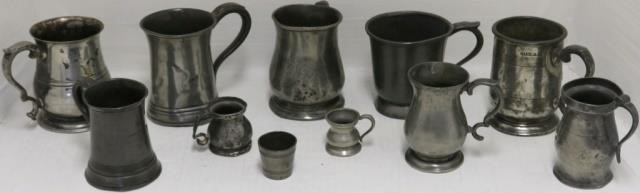 Appraisal: PIECE LOT OF EARLY TH C PEWTER TO INCLUDEMOSTLY ENGLISH