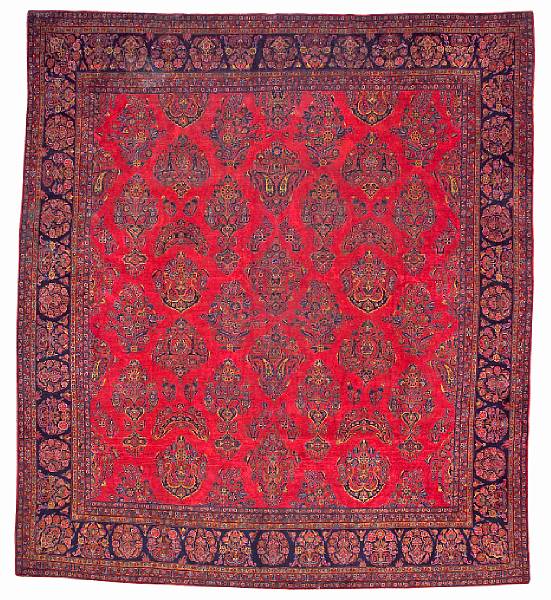 Appraisal: A Mohajeron Sarouk carpet Central Persia first quarter th century