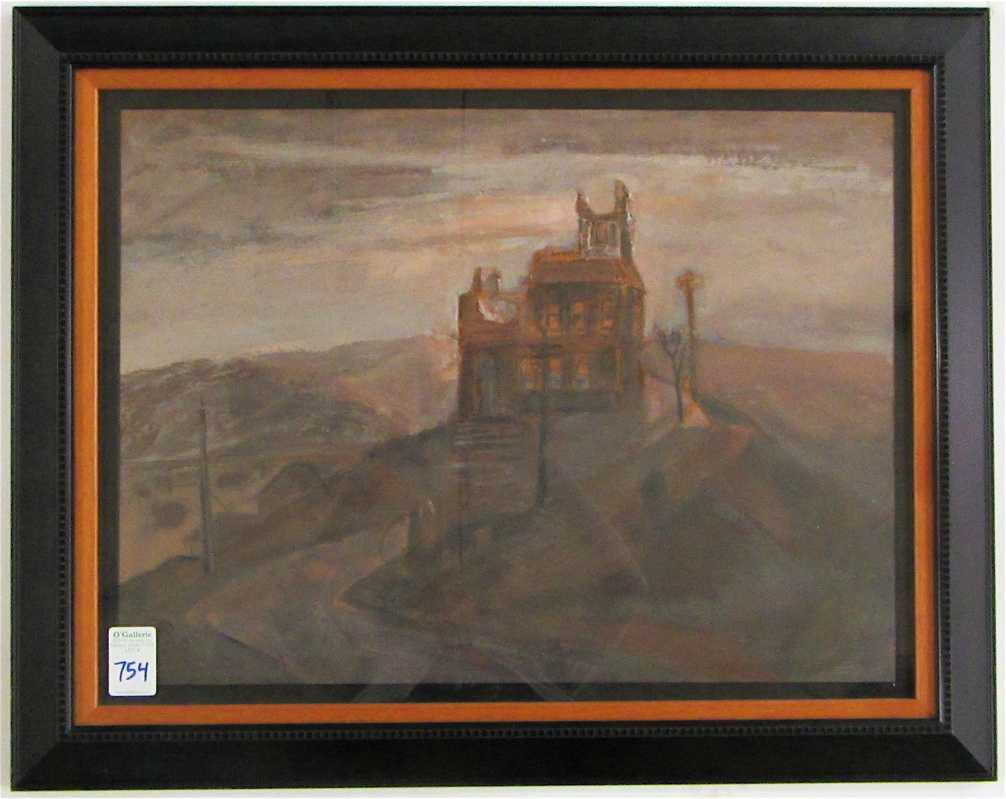 Appraisal: CHARLES EDWARD HEANEY CASEIN ON PAPER Oregon - Abandoned house