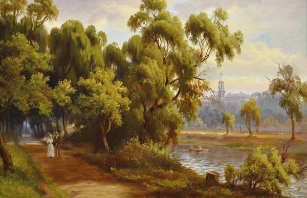 Appraisal: GEORGE ALFRED JOHN WEBB BRITISH AUSTRALIAN - On the Yarra