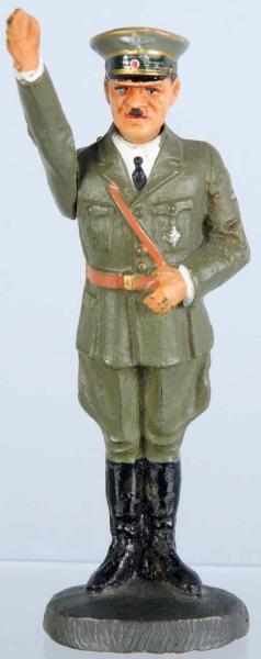 Appraisal: Elastolin Hitler with Porcelain Head Standing Hitler with movable arm