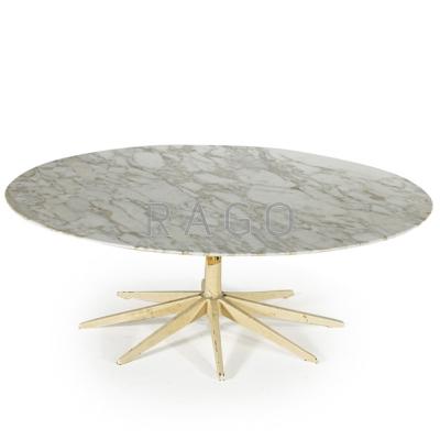 Appraisal: RICHARD SCHULTZ KNOLL ASSOCIATES Coffee table New York s Painted