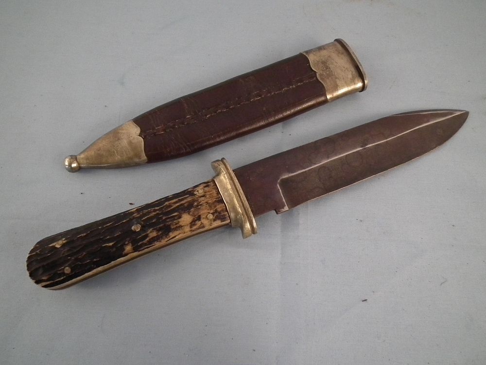 Appraisal: WILL FINCK BOWIE KNIFE Antique Will and Finck California bowie