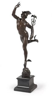 Appraisal: After Giambologna Late th early th century unsigned ''Flying Mercury''