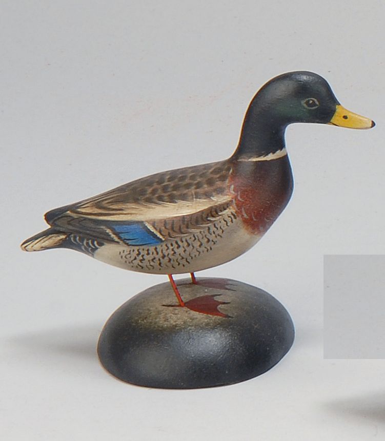 Appraisal: MINIATURE MALLARD DRAKE By Crowell of East Harwich Massachusetts Rectangular