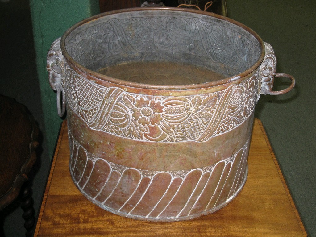 Appraisal: Brass jardiniere