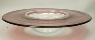 Appraisal: Large Barbini Charger Bowl Signed and labeled M Large Barbini