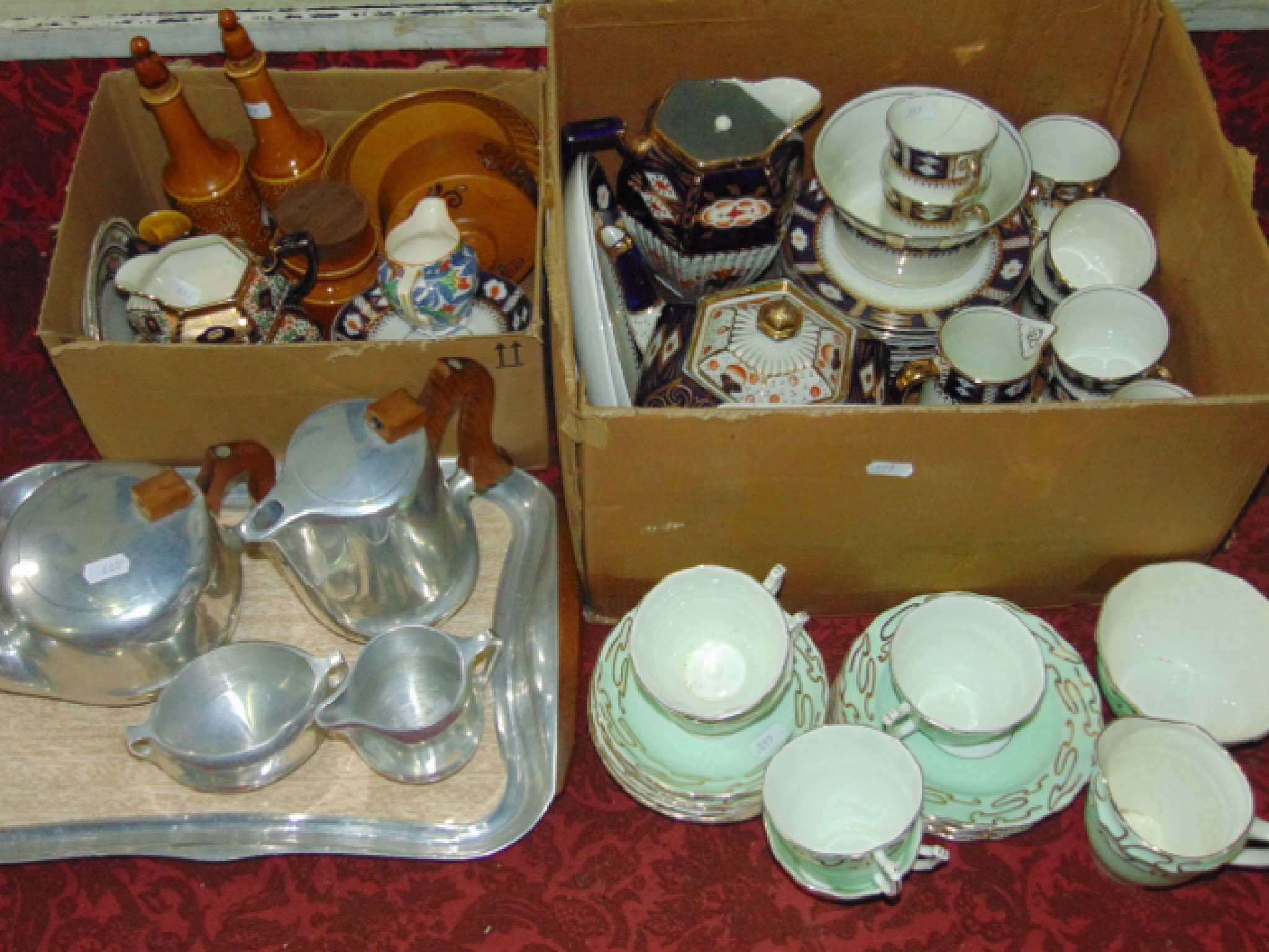 Appraisal: A collection of late th century Royal Stafford china tea