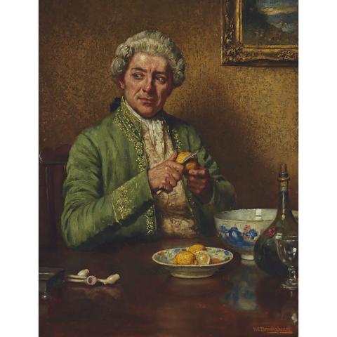 Appraisal: William A Breakspeare - LOUIS XVI GENTLEMAN PEELING LEMONS British