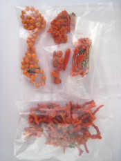 Appraisal: A mixed lot of coral including a bead necklace branch