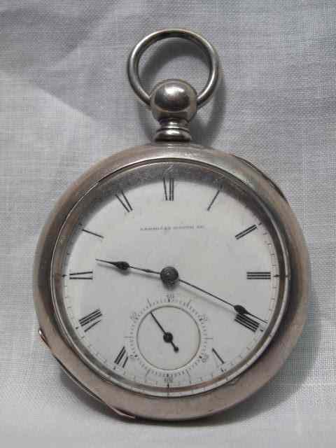 Appraisal: Size key wind pocket watch with American Watch Co Roman