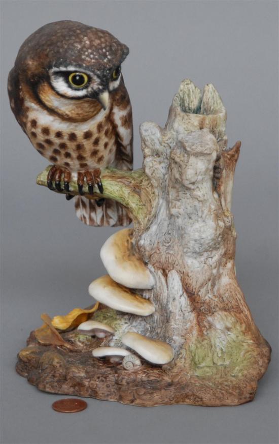 Appraisal: BOEHM BIRD FIGURE English bone porcelain limited edition Owl H