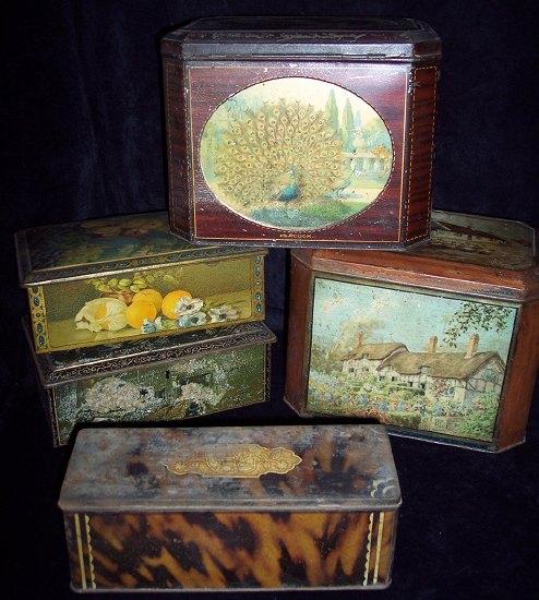 Appraisal: Five biscuit tins various