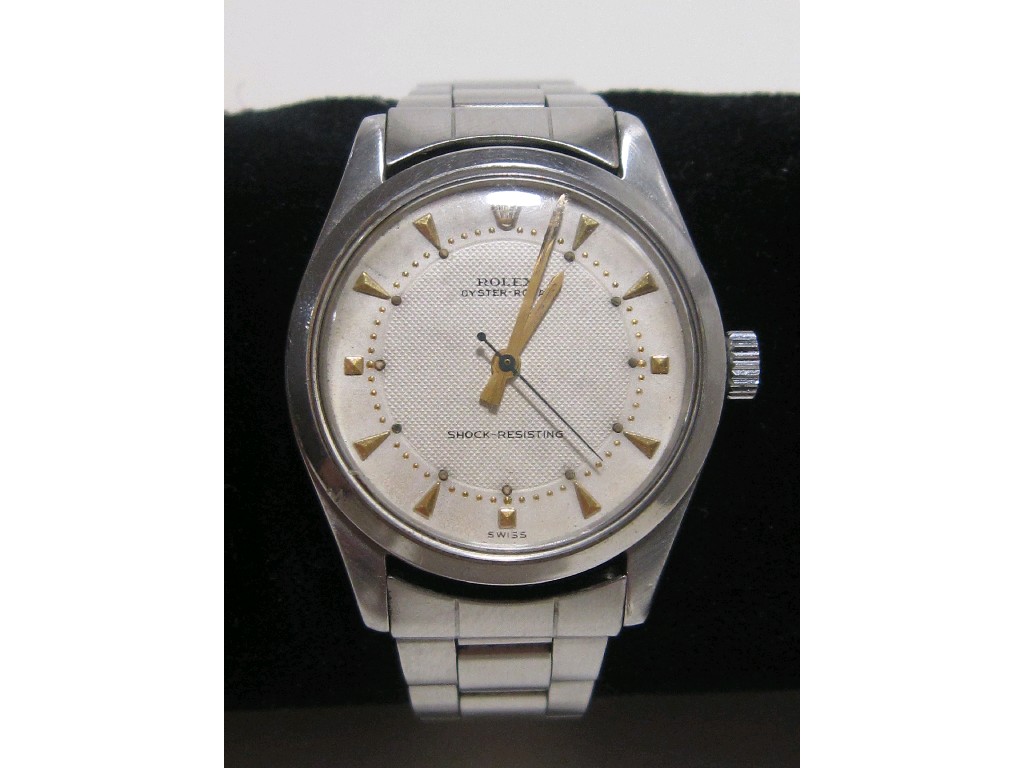 Appraisal: Gents stainless steel Rolex Oyster Royal wrist watch with cream